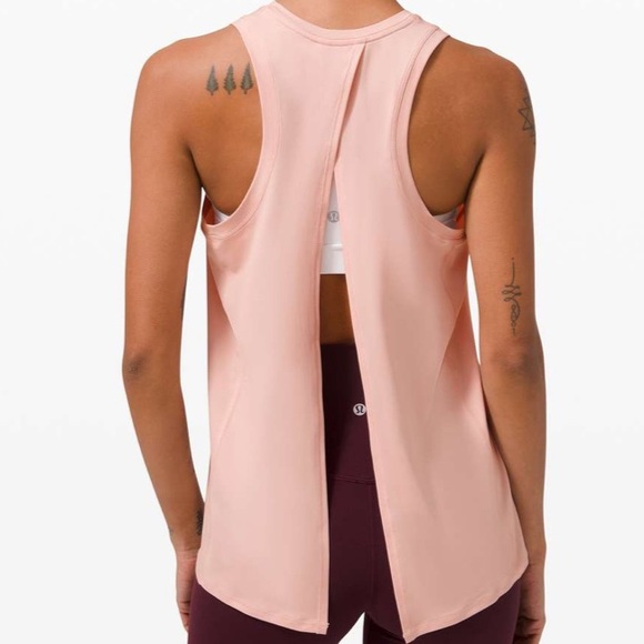 Lululemon All Tied Up Tank Top Pink Mist (First Release) - Picture 2 of 6
